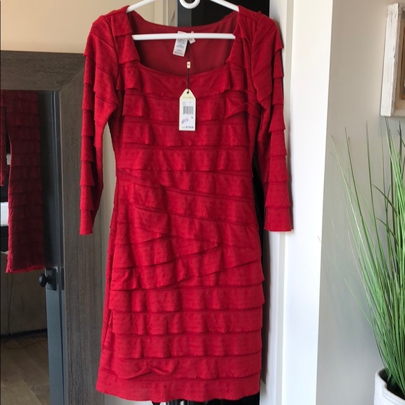 Sophie Max - Red Dress - NWT - size Medium - Picture 1 of 4
